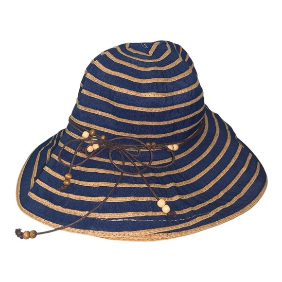 Greg Norman Women’s Beaded Beach Hat - Picture 1 of 7
